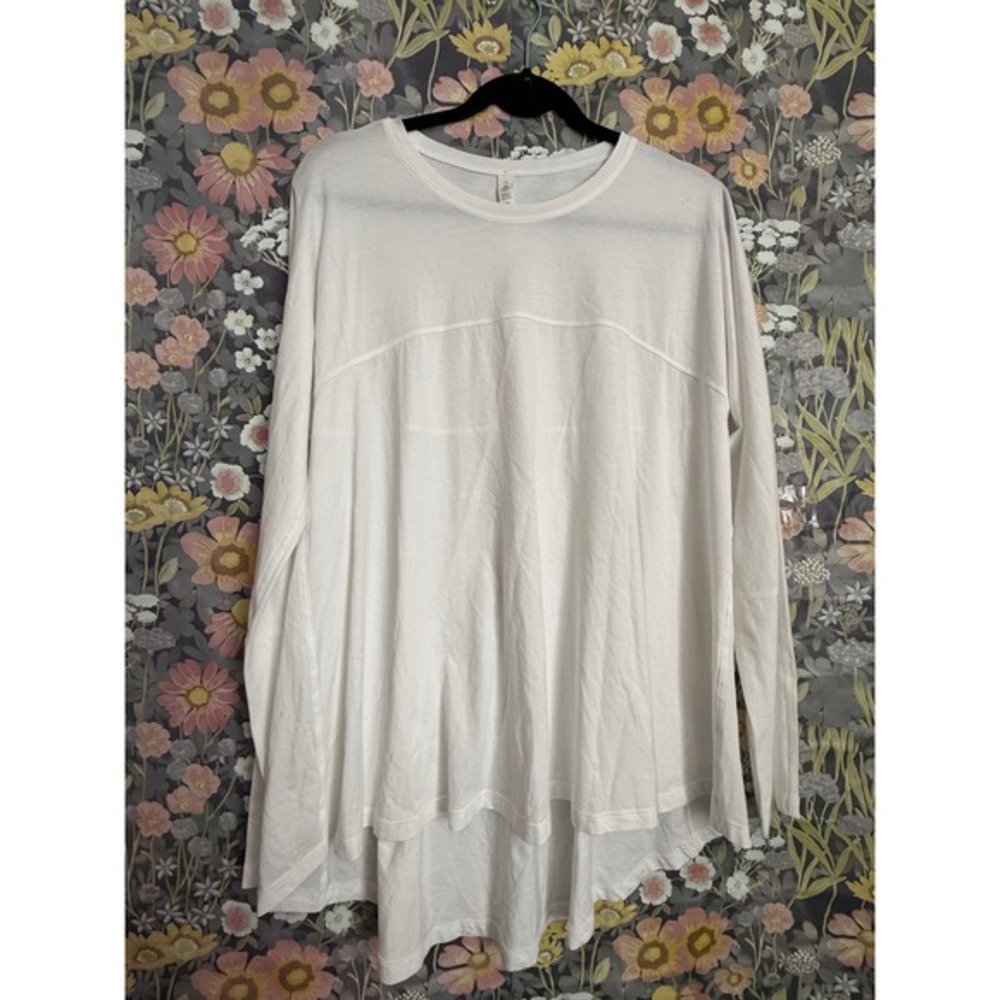 Lululemon Athletica‎ White Long Sleeve Athletic Shirt Top Size 12